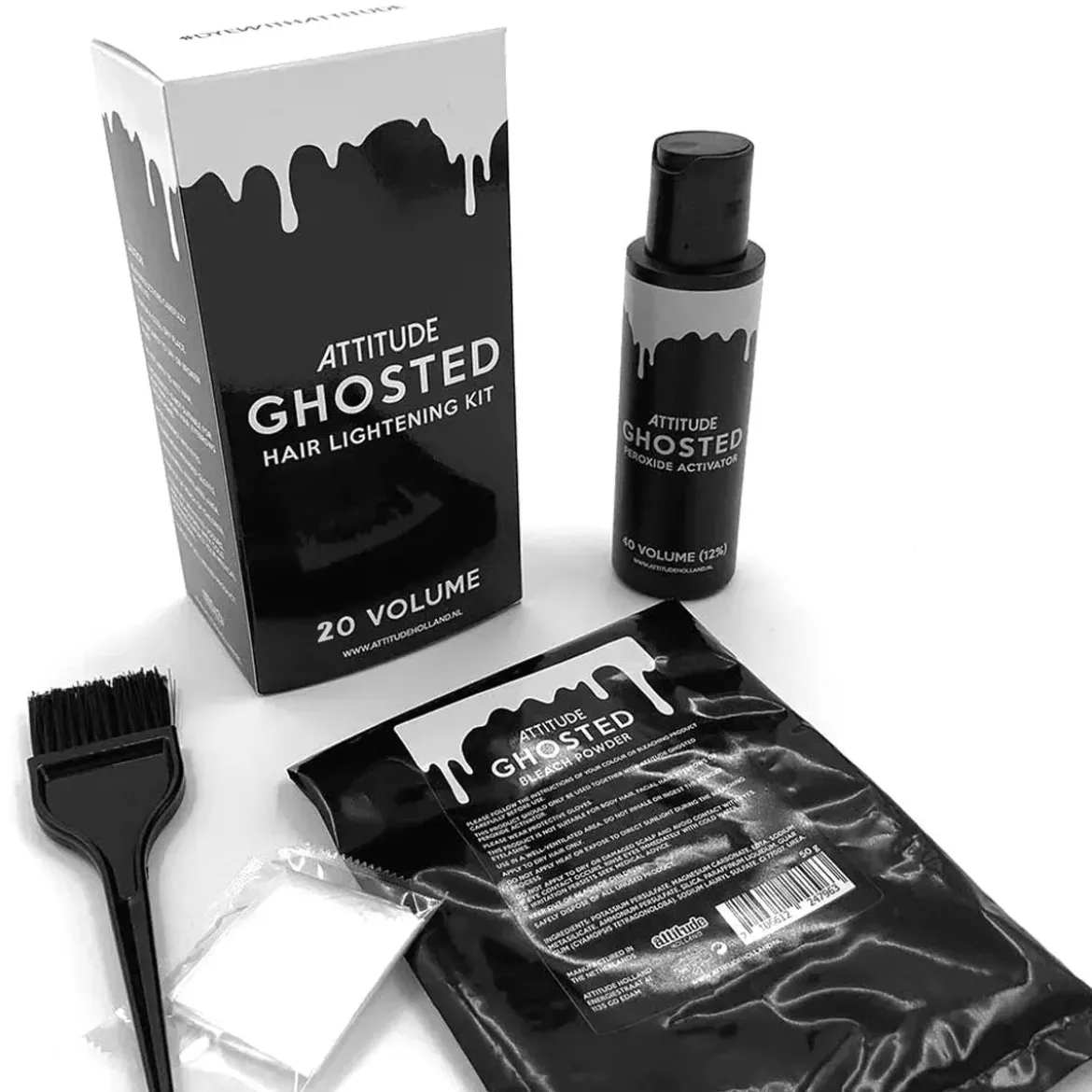 Attitude Ghosted Hair Lightening 20 (6%) 100ml KIT
