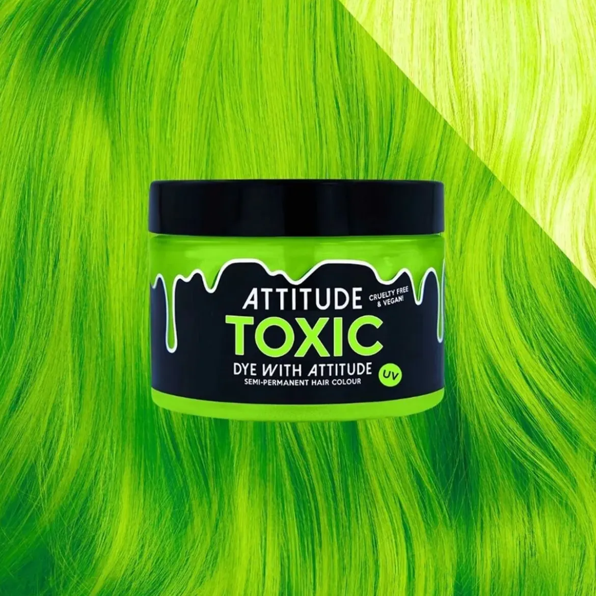 Attitude Toxic Uv Green 135ml Hair Dye
