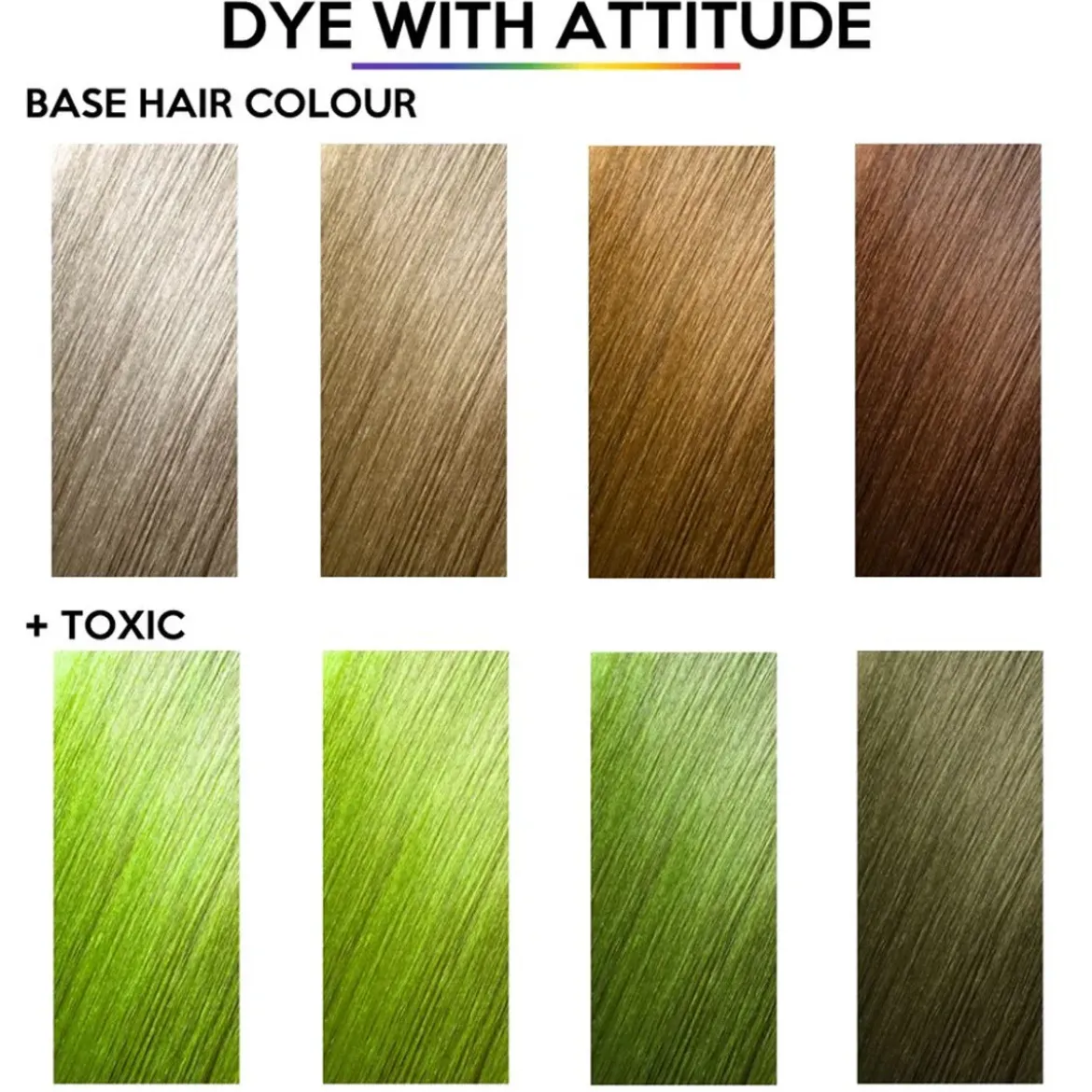 Attitude Toxic Uv Green 135ml Hair Dye