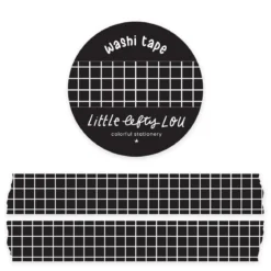 Black Grid Washi Tape