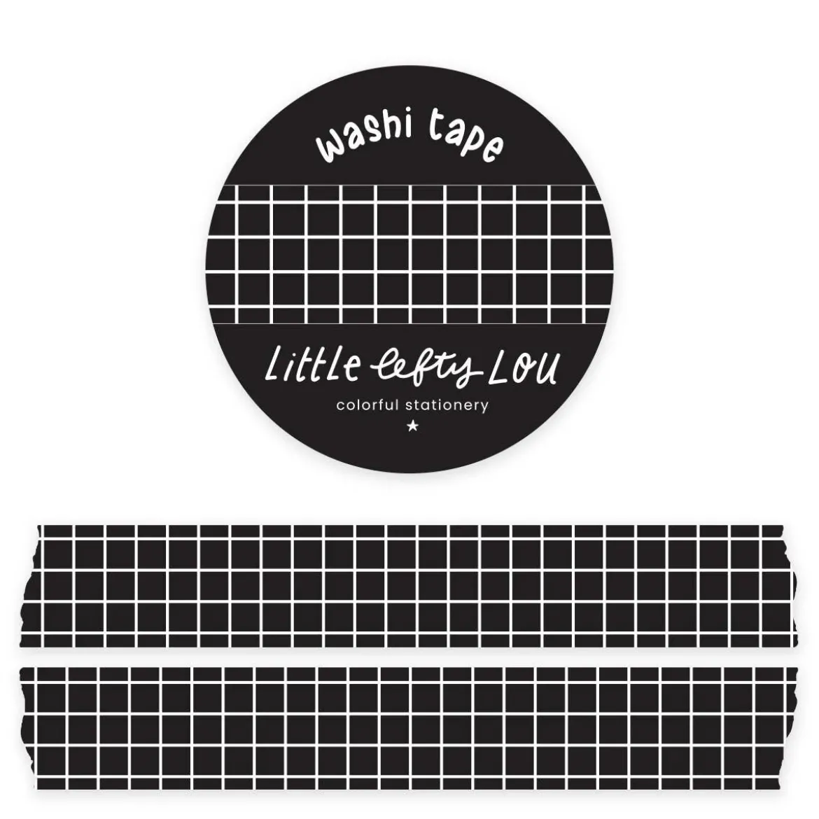 Black Grid Washi Tape