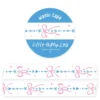 Bows Border Blue & Pink Washi Tape