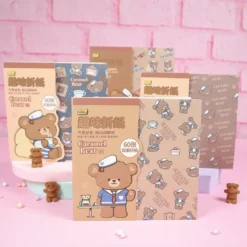 Caramel Bear origami-papper
