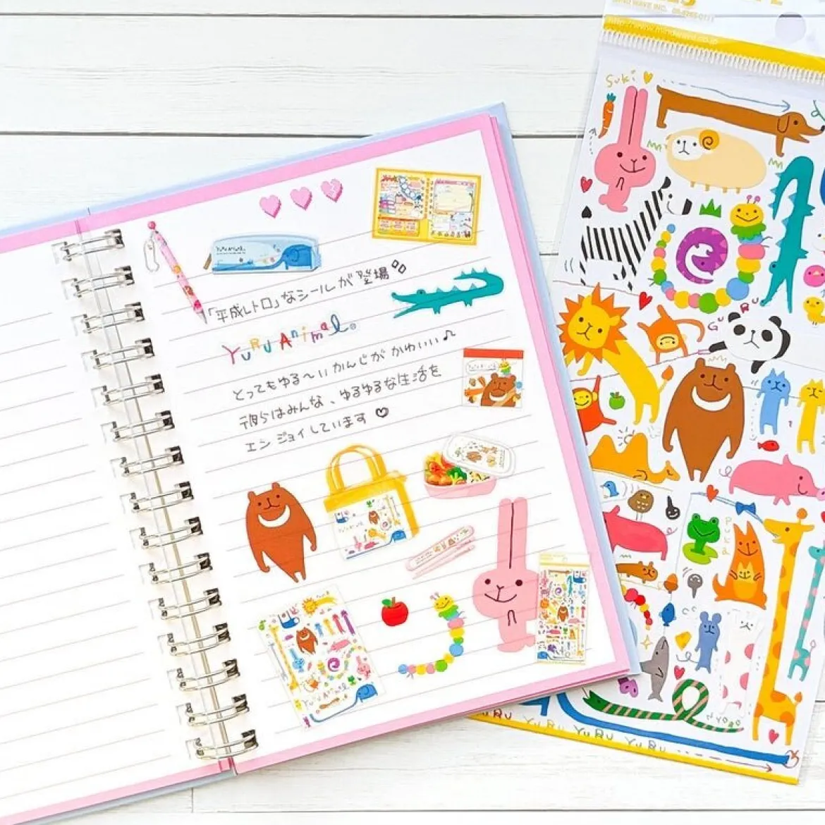 Character Miniature Stickers - Yuru Animal