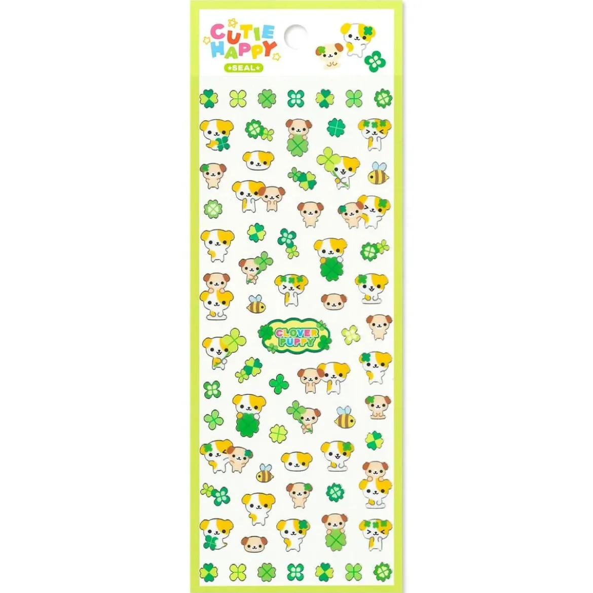 Cutie Happy Stickers - Clover Puppy