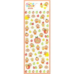 Cutie Happy Stickers - Run Run Monkey