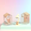 DIY mini-skrivbordslampa - Peach cha bear