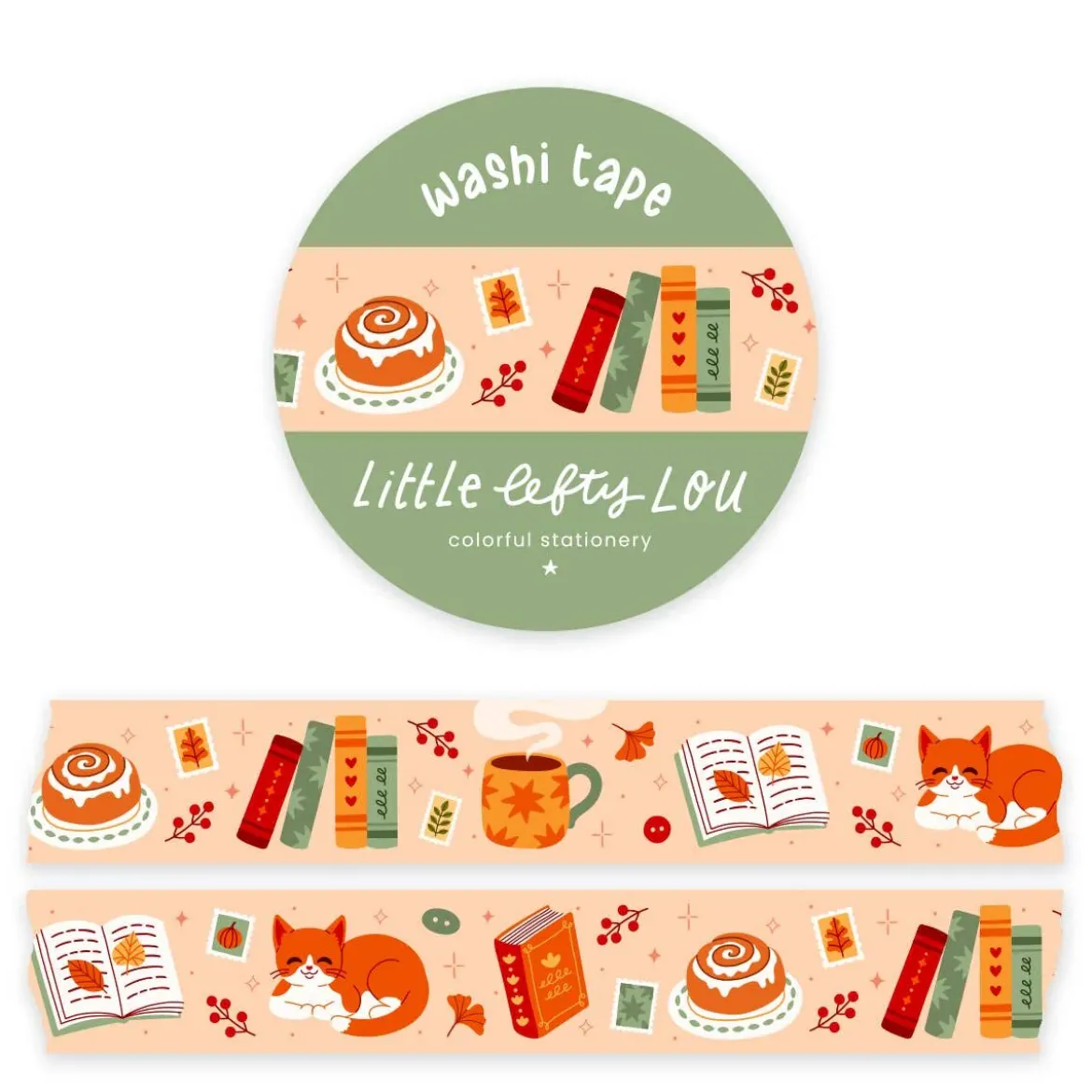 Fall Cozy Readings Washi Tape