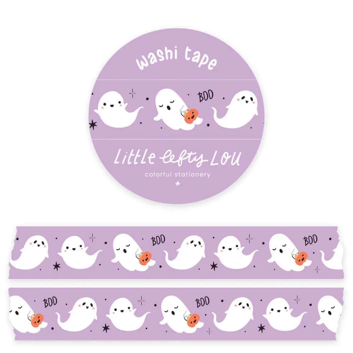 Ghosts Purple Washi Tape