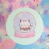Glittrig sticker cat snow globe