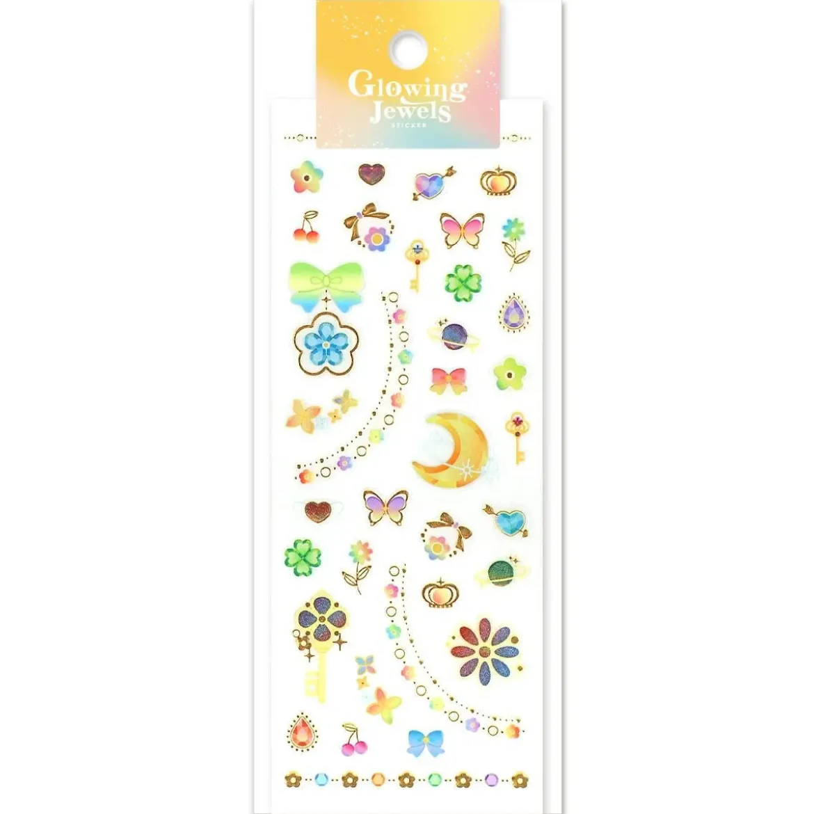 Glowing Jewels Stickers - Happiness