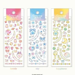 Glowing Jewels Stickers - Happiness