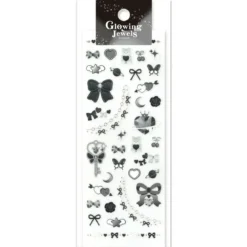 Glowing Jewels Stickers - Noir