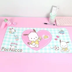 Grönrutigt skrivbordsunderlägg - Pochacco