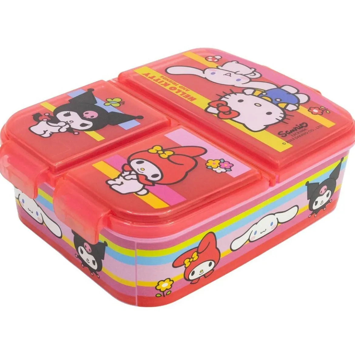 Hello Kitty & Friends lunchlåda med flera fack