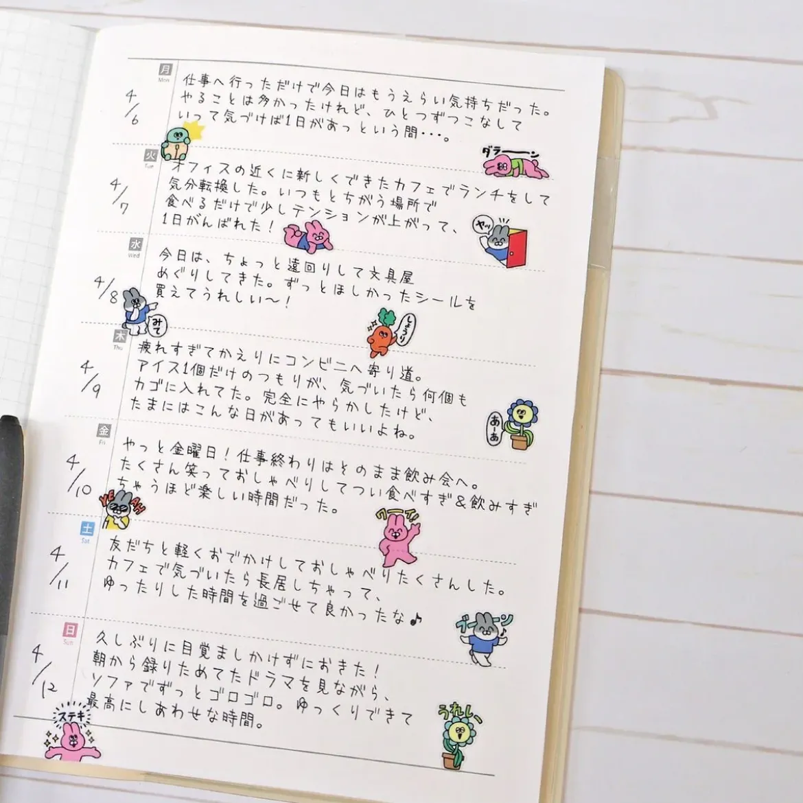 Hitokoto Stickers - Rabbits