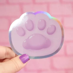 Holografisk sticker - Lila Tass