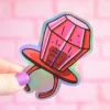 Holografisk sticker - Ring pop