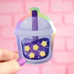 Holografisk sticker - Starry Boba