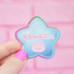 Holografisk sticker - Stjärna, Kawaii.se