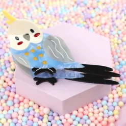 Hårklämma - Blue Cockatiel