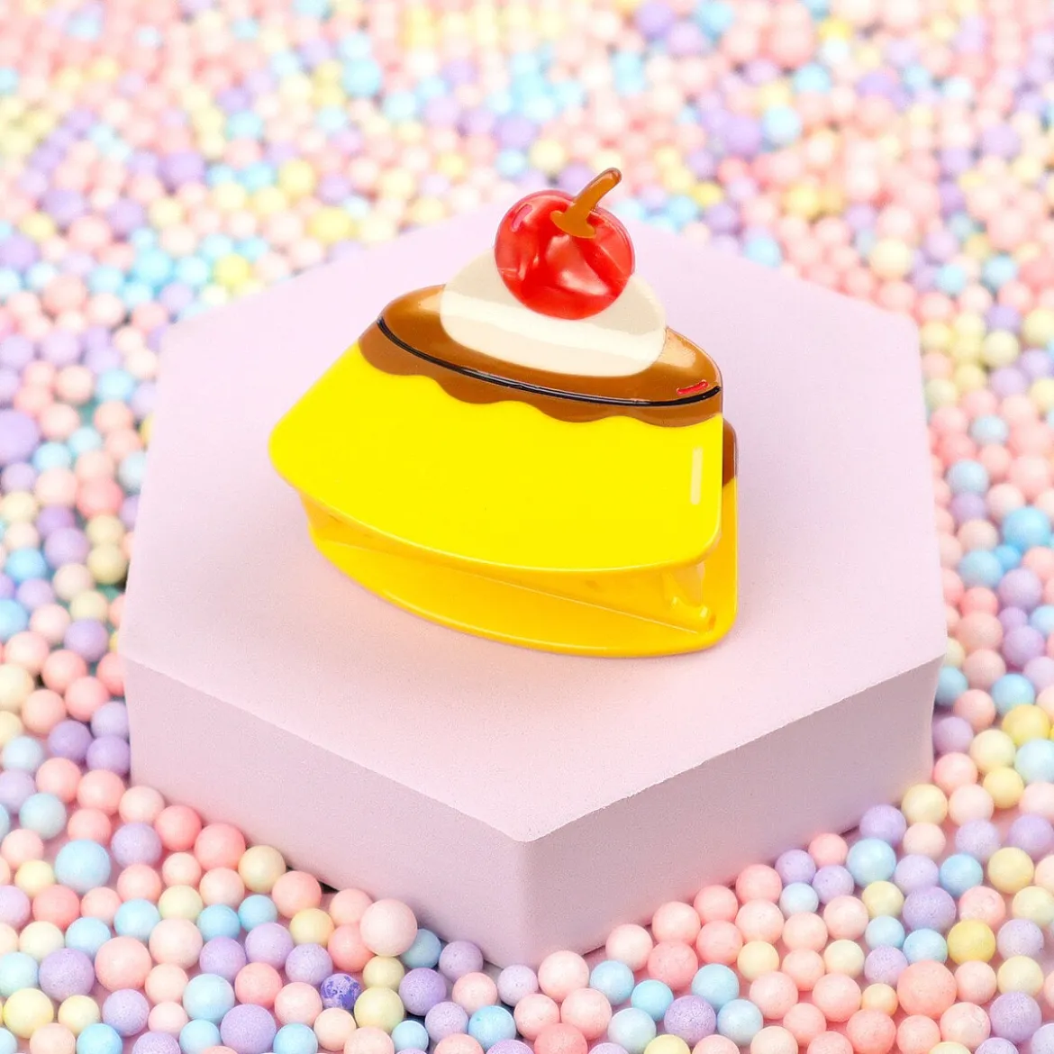 Hårklämma - Purin Pudding & Cherry