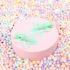 Hårklämmor 2-pack - Dusky Stars Green