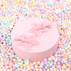 Hårklämmor 2-pack - Dusky Stars Pink
