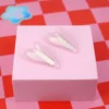 Hårspännen 2-pack - Ljust Rosa Glittriga Hjärtan