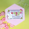 Julig sticker - On the Naughty List