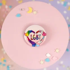 Knapp - LGBT Handhjärta