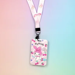Korthållare med nyckelband My Melody jordgubbar