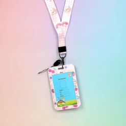 Korthållare med nyckelband My Melody jordgubbar