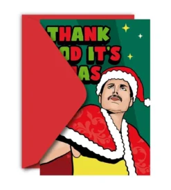 Kort med kuvert - Freddie Mercury, Thank God It´s Xmas