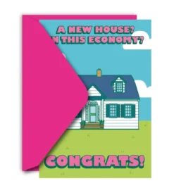 Kort med kuvert - New House, Congrats