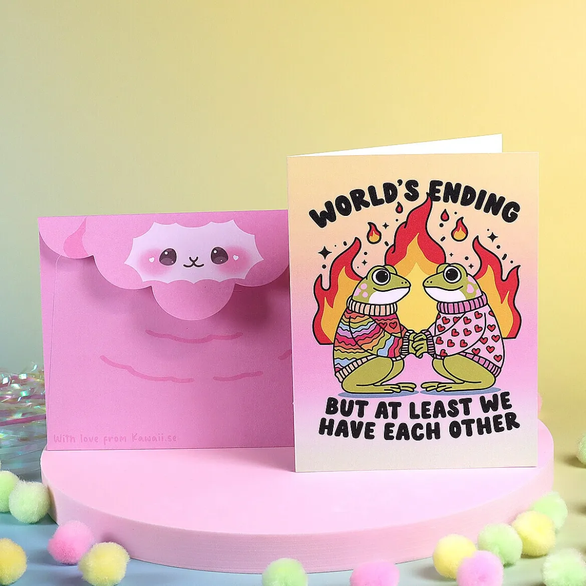 Kort med kuvert - World´s ending