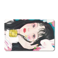 Kortsticker - Flower bunny girl