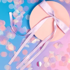 Lila hårrosett - smala band