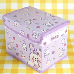 Lila låda med lock - Bunny wink