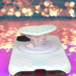 Mobilskal med Magsafe Phone Grip - Pastel Tartan Heart