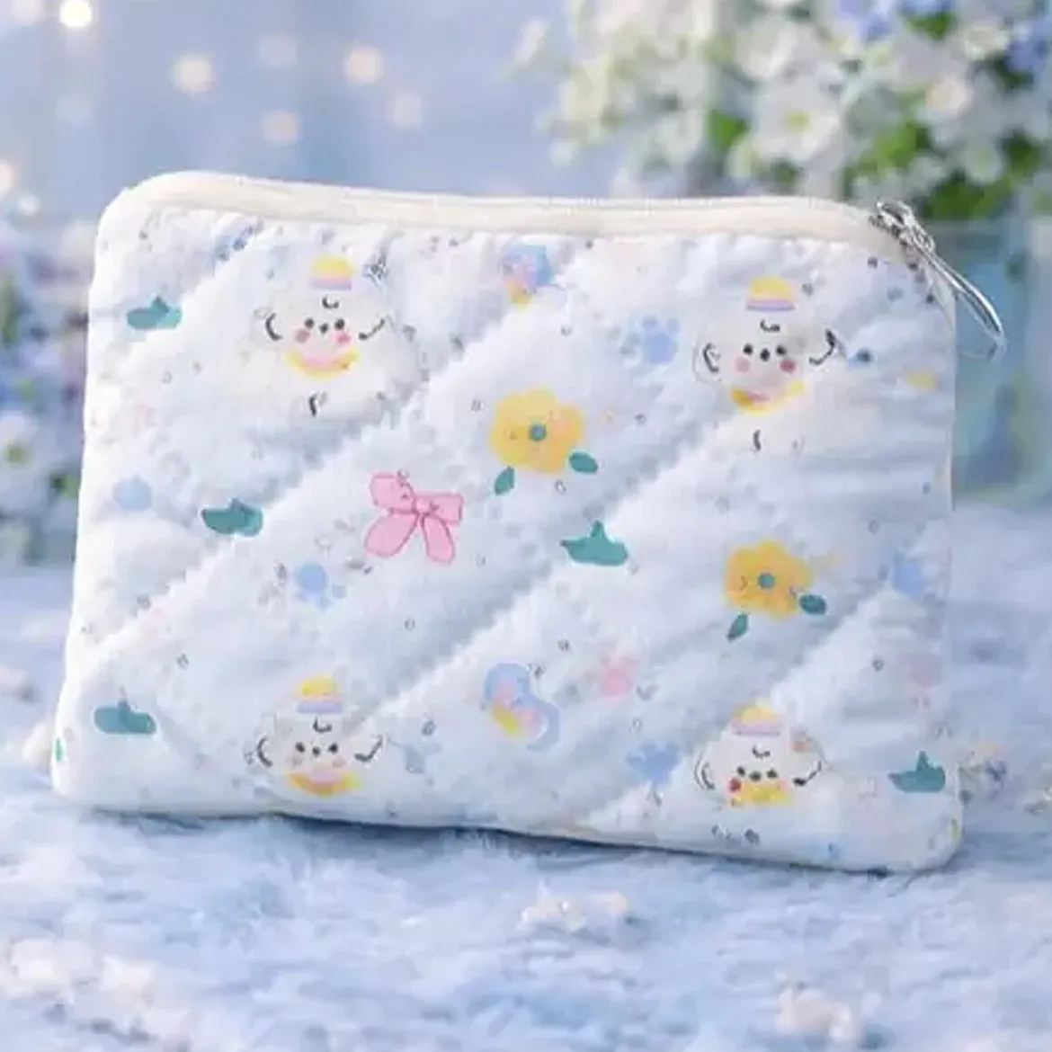Myntbörs - Quilted Puppy Purse Blå