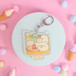 Nyckelring - Sumikko Gurashi, Neko Bentobox