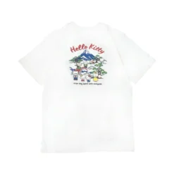 Oversize T-Shirt - Hello Kitty Mt. Fuji White