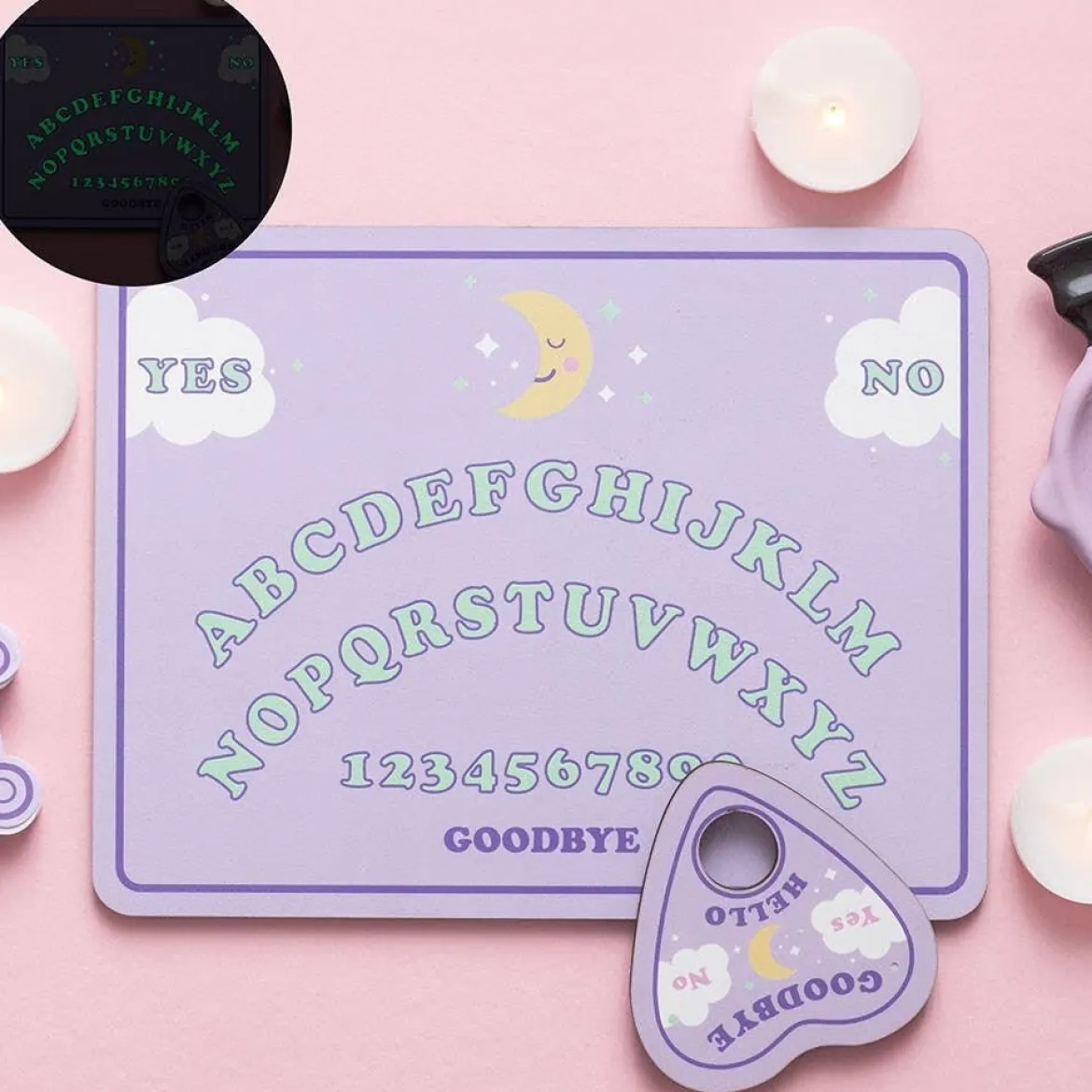 Pastell Ouija board - Glow in the Dark