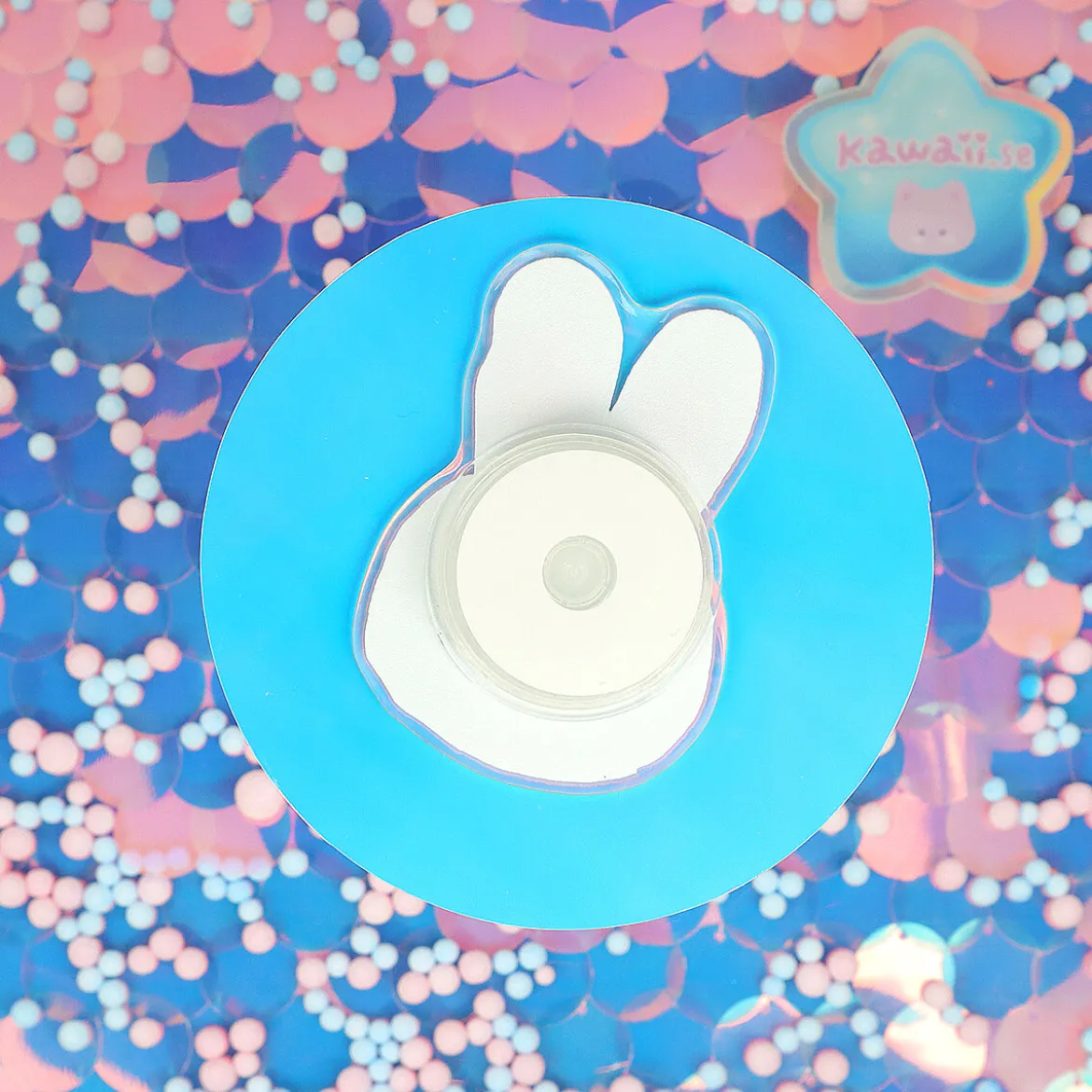 Phone Grip - Blue Bunny