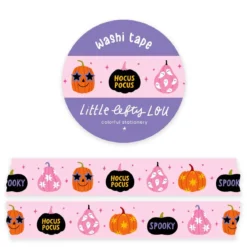 Pink Spoopy Pumpkins Washi Tape