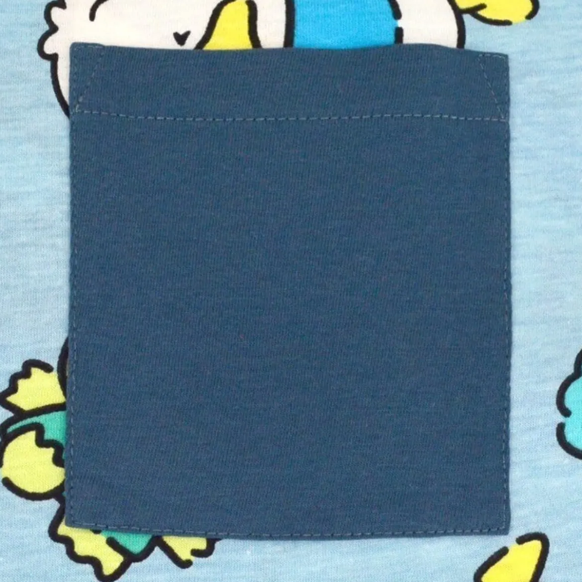 Pocket T-shirt - Sanrio Characters Blue