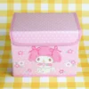 Prickig rosa låda med lock - My Melody med blommor