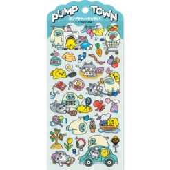 Pump Town Stickers - Lazy Trio