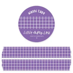 Purple Grid Washi Tape